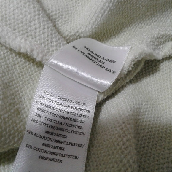 Rails Reeves Blue Mint Dip Dye Sweatshirt Size Small - Picture 11 of 11